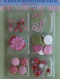 5222- 63 x Sharon Ann little one embellishments decorations