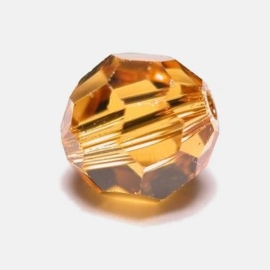 109206/1210- 12 x swarovski kristal kralen rond 6mm topaz AB