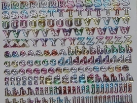 304- letters multicolour 10x20cm