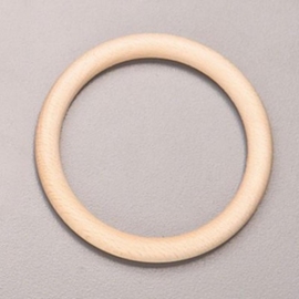 8597 855- blank houten (gordijn) ring 8.5cm doorsnee