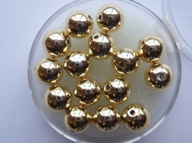 6069 762- 15 stuks waxparels van 8mm goud in een doosje - zeer mooie kwaliteit