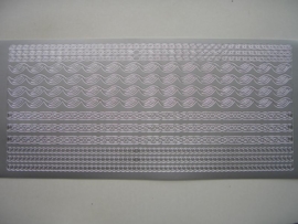st 462HT- 4 soorten randjes zilver