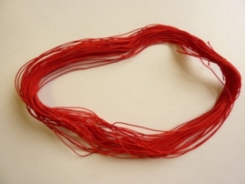 CH.604- ca. 27 meter elastisch koord van 1mm dik rood