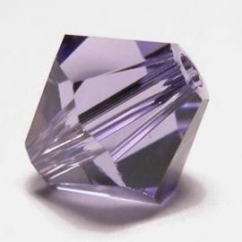 109108/370 -12 x swarovski 8mm licht amethyst