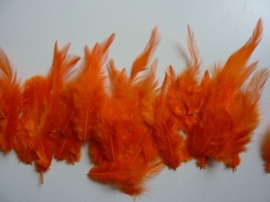 AM.311 -  15 stuks (2 gram) hanenveren van 12 tot 15cm lang oranje