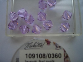 109108/360 - 12 x swarovski 8mm  violet