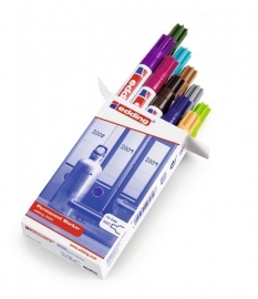 CE393000/9099- 10 stuks Edding-3000 permanent marker met punt van 1.5-3mm assorti