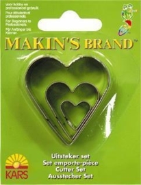 CE117918/6007- Makin`s clay uitsteker hart 2-4 cm.