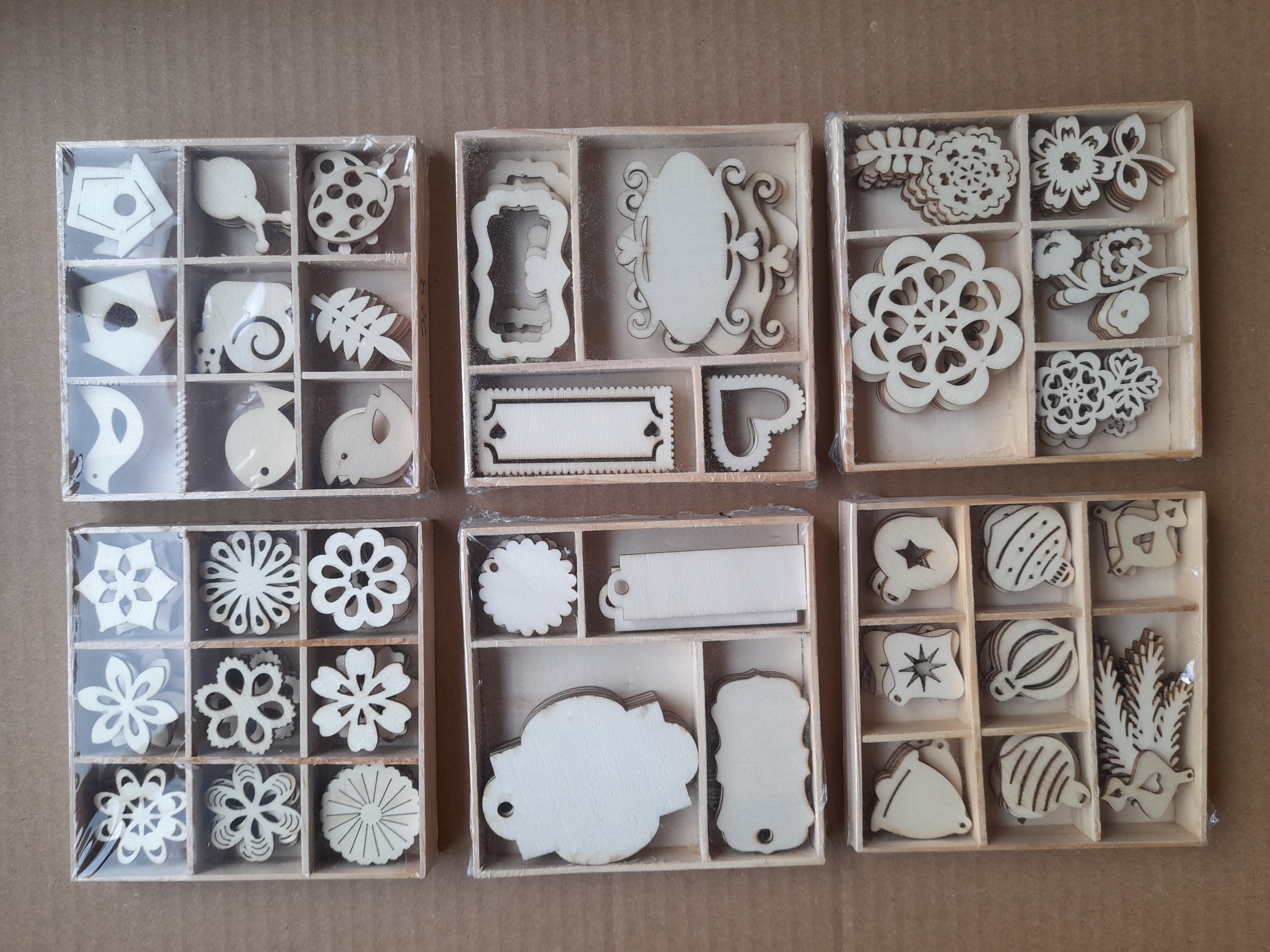 houten ornament boxes