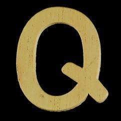 8735 624- 4cm houten letter Q