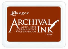 CE306010/1505- Ranger archival ink pad - sepia