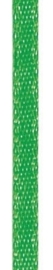 006302/0243- 4.5 meter satijnlint van 10mm breed op een rol groen