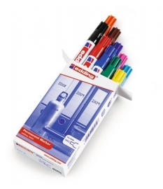 CE393000/9999- 10 stuks Edding-3000 permanent marker met punt van 1.5-3mm assorti