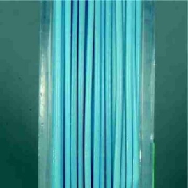10 meter staalkabel kleur 1008 lichtblauw mat