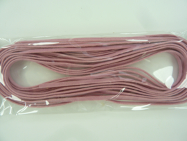 CE-440101/0007 - 5 meter imitatie suede veter van 3mm breed donker roze