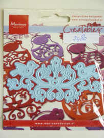 0002480- Marianne Design Creatables stencil nr.170 vogelkroon 10.5x4.5cm OPRUIMING