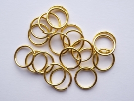 20 x ringetjes 10 mm goudkleur