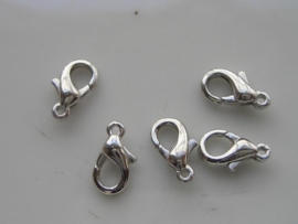 10mm mini karabijnerslotjes staalplated 5 stuks - 1351