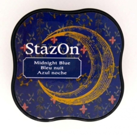 CE132021/4062- Stazon inktkussen midi midnight blue SZ-MID-62
