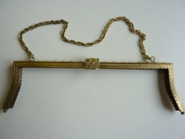 46- tasbeugel met ketting 31cm bronskleur