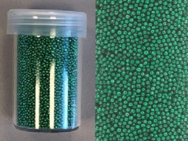 CE801580/4205- 22gram mini pearls van 0.8-1.0mm groen