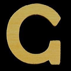 8735 608- 4cm houten letter C