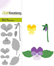 CE115633/0183- Craft Emotions Die 5x10cm viooltje
