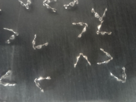 CH.038 - 20 x kalotjes zilverkleur - SUPERLAGE PRIJS!