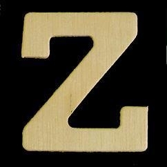 8735 633- 4cm houten letter Z
