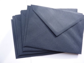 8138- 10 x enveloppen standaard formaat C6 16x11.5cm donkerblauw