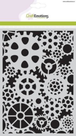 CE185070/1102- Craft emotions mask stencil tandwielen A5