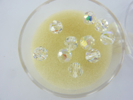 14239120- 10 x swarovski kristal kralen rond 6mm crystal AB