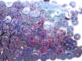 118372/459- 10gram gladde pailletten van 8mm in glitter zwart (grote hoeveelheid!)