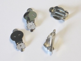 TH121990/9902- 4 stuks oorclips staalplated