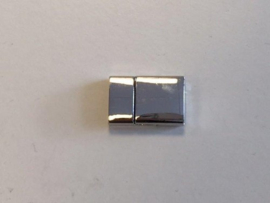 CE430508/3311- magneetsluiting voor platte veter 24x15mm platinum