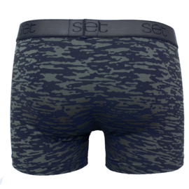 Boxershort microvezel Camouflage print groen