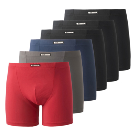 Boxershorts 1878 microvezel  SET 3 x zwart en 3 kleurtinten