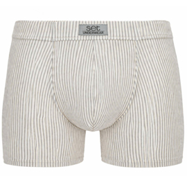 Boxershort stretch katoen grijs gestreept