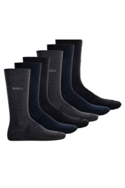 Heren sokken Boss 6-paar zwart-grijs-blauw