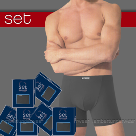 Boxershorts microvezel SET  6 x D. Grijs