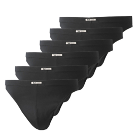 String merk SET microvezel zwart 6-pack