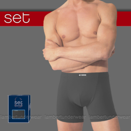 Boxershort microvezel SET donkergrijs