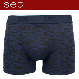 Boxershort microvezel Camouflage print blauw