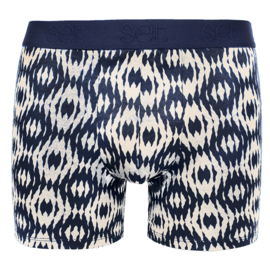Boxershort Set  Wieber  wit-blauw