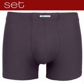 Boxershort microvezel SET Jaquard bordeaux