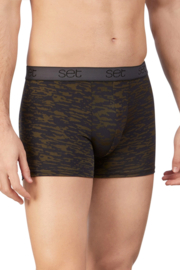 Boxershort microvezel Camouflage print groen