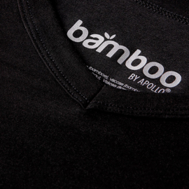 Bamboo T-shirts met V-hals 2-pack zwart