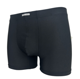 Boxershort microvezel zwart met streepje
