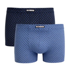 SET Boxershort Parentesis microvezel 2-pack blauw