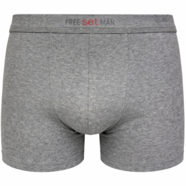 Boxershort Set stretch katoen grijs